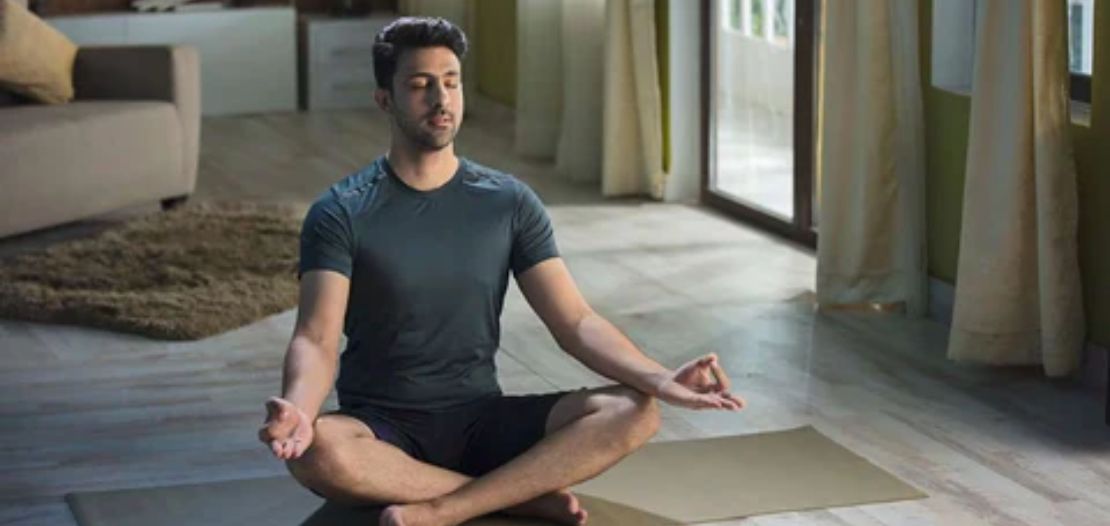 man meditating